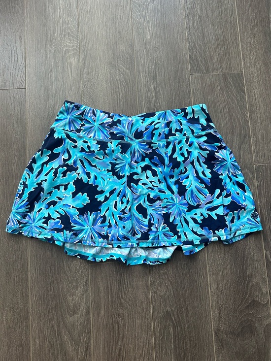 Lilly Pulitzer Dresses & Skirts - Lilly Pulitzer Turquoise Floral Luxletic Skirt/Skort
